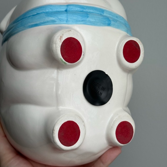 Piggy Bank Vintage Porcelain Made in Taiwan Kitschy Pastel Springtime Decor - Picture 11 of 16